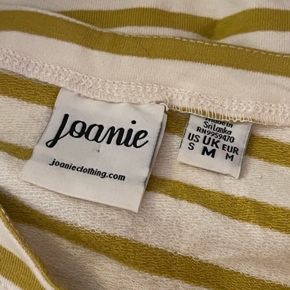 Joanie dinosaur Breton stripe gold brand new size m 10 uk - Picture 2 of 6